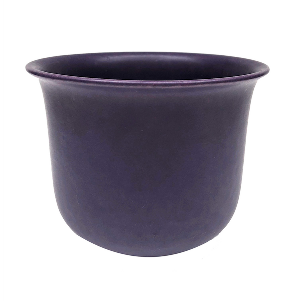 Matte Blue Glazed German Ceramic Planter