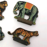 Bliss Manufacturing Co. Litho Animals on Wood Bases