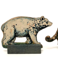 Bliss Manufacturing Co. Litho Animals on Wood Bases
