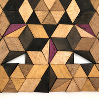 Rare 19th C. Large Mosaic Work Parquetry Set in Original Slide Top Box