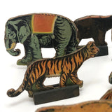 Bliss Manufacturing Co. Litho Animals on Wood Bases