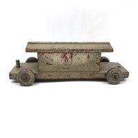 SOLD Old Gray Over Red Painted Wooden Train Car