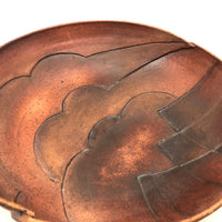Large Clouds and Mountains, Beautiful Studio Pottery Bowl Signed R. Shannen