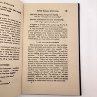 Fifty Social Evenings by Annie E. Smiley - First Edition, 1894