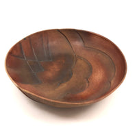 Large Clouds and Mountains, Beautiful Studio Pottery Bowl Signed R. Shannen