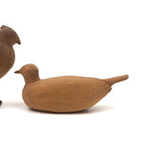 Two Sweet Carved Birds