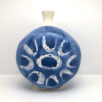 Gorgeous Blue and White Presumed Mid Century Danish Faience Vase