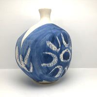 Gorgeous Blue and White Presumed Mid Century Danish Faience Vase