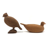 Two Sweet Carved Birds