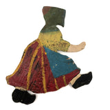 Old Folk Art Dutch Girl in Excellent Paint