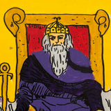 Gouache on Board Oversized Rider-Waite Inspired Handmade Tarot Cards