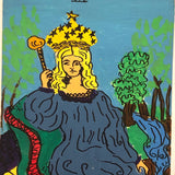 Gouache on Board Oversized Rider-Waite Inspired Handmade Tarot Cards