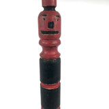 Make Do Folk Art Carved and Painted Two-Faced Baluster Man