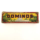 Halsam 1940s Double Six Wooden Dominoes Set with Capital Building