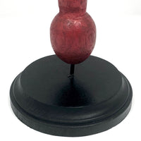 Make Do Folk Art Carved and Painted Two-Faced Baluster Man