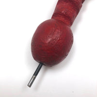 Make Do Folk Art Carved and Painted Two-Faced Baluster Man