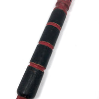 Make Do Folk Art Carved and Painted Two-Faced Baluster Man