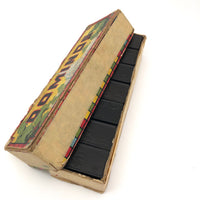 Halsam 1940s Double Six Wooden Dominoes Set with Capital Building