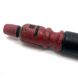 Make Do Folk Art Carved and Painted Two-Faced Baluster Man