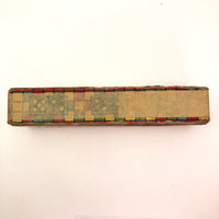 Halsam 1940s Double Six Wooden Dominoes Set with Capital Building
