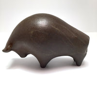 Mid-Century Ceramic Bull in the Manner of Alvino Bagni for Bitossi