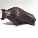 Mid-Century Ceramic Bull in the Manner of Alvino Bagni for Bitossi