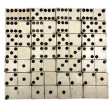 Great Looking Old Double Six Dominoes Set, Complete