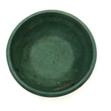 Lovely Matte Green Glazed Arts and Crafts Bowl with Scalloped Detail