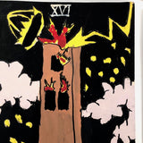 Gouache on Board Oversized Rider-Waite Inspired Handmade Tarot Cards