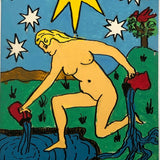 Gouache on Board Oversized Rider-Waite Inspired Handmade Tarot Cards