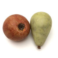 Fantastic Old Stone Fruit Persimmon and Worm Eaten Pear
