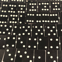 Russell Mfg. Co Black and White Playing Card Dominoes