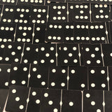 Russell Mfg. Co Black and White Playing Card Dominoes