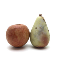 Fantastic Old Stone Fruit Persimmon and Worm Eaten Pear