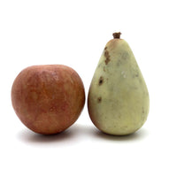 Fantastic Old Stone Fruit Persimmon and Worm Eaten Pear
