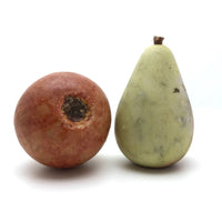 Fantastic Old Stone Fruit Persimmon and Worm Eaten Pear