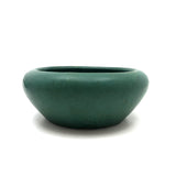 Matte Green Glazed Arts and Crafts Rounded Lip Bowl / Bulb Planter