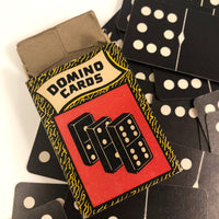 Russell Mfg. Co Black and White Playing Card Dominoes