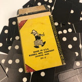 Russell Mfg. Co Black and White Playing Card Dominoes