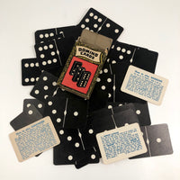 Russell Mfg. Co Black and White Playing Card Dominoes