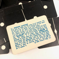 Russell Mfg. Co Black and White Playing Card Dominoes
