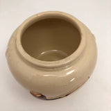 Magritte-esque Vintage Tabacco Jar with Hand-Painted Pipe in Relief!