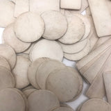 Nice Lot of Antique Bone Gaming Chips in White Wooden Boxes