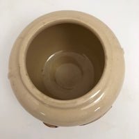 Magritte-esque Vintage Tabacco Jar with Hand-Painted Pipe in Relief!