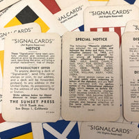 Sunset Press Vintage Signal Cards c. 1940s, Complete Deck