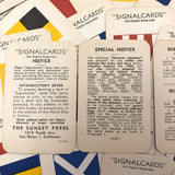 Sunset Press Vintage Signal Cards c. 1940s, Complete Deck