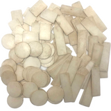 Nice Lot of Antique Bone Gaming Chips in White Wooden Boxes