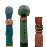 Fabulous Old Make Do Folk Art Figurative Toy Skittles
