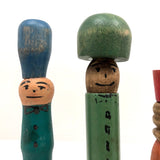Fabulous Old Make Do Folk Art Figurative Toy Skittles