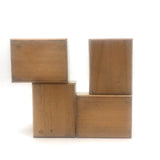 Nice Lot of Antique Bone Gaming Chips in White Wooden Boxes